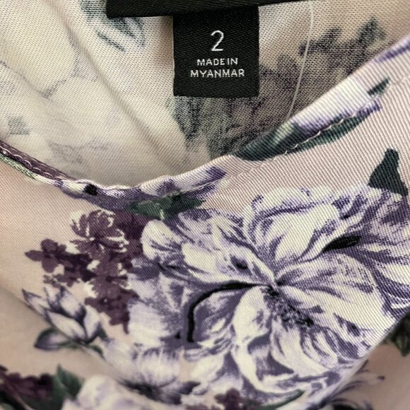 Torrid Lavender Purple Floral Print Tank - Picture 7 of 11